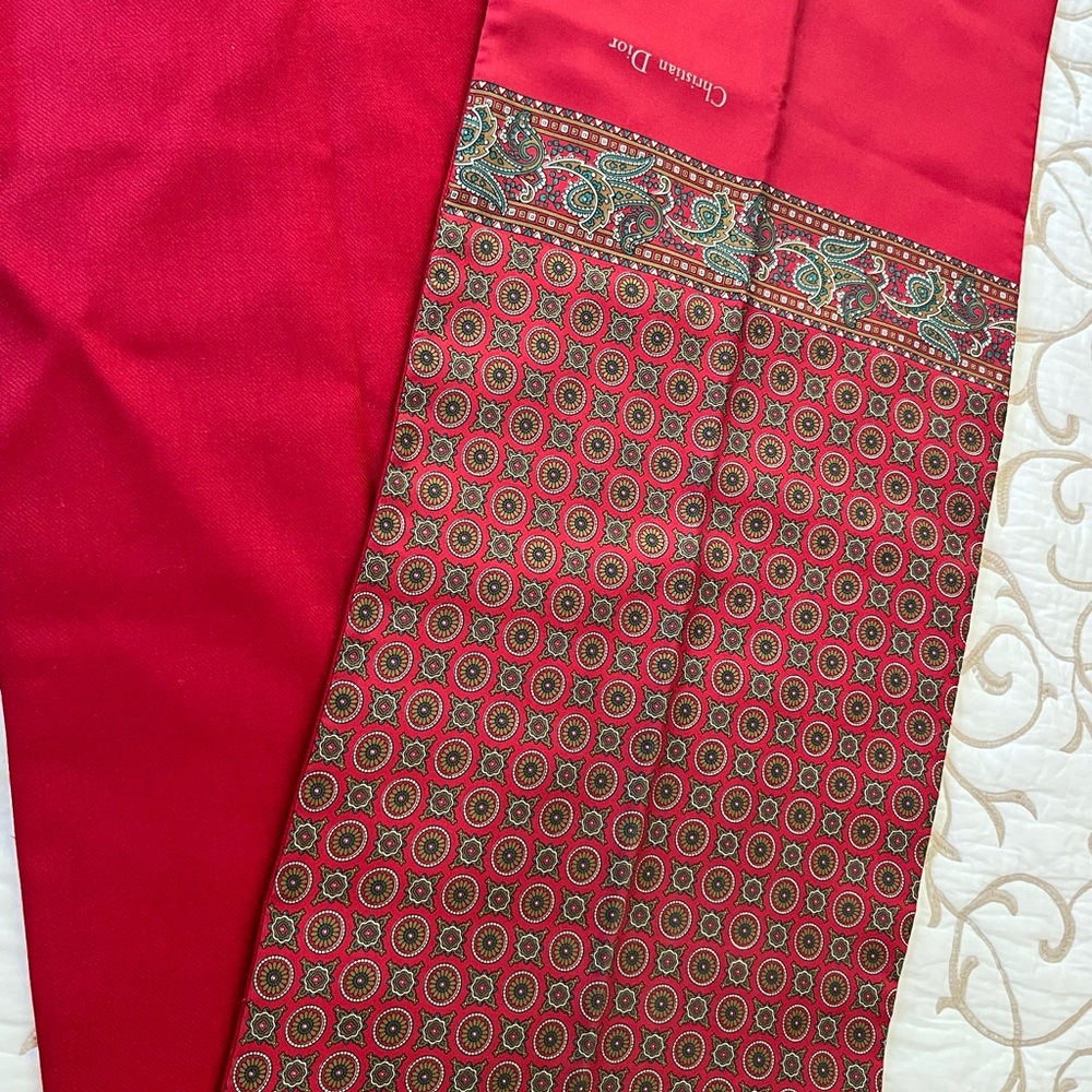 Christian Dior Silk and Wool Scarf